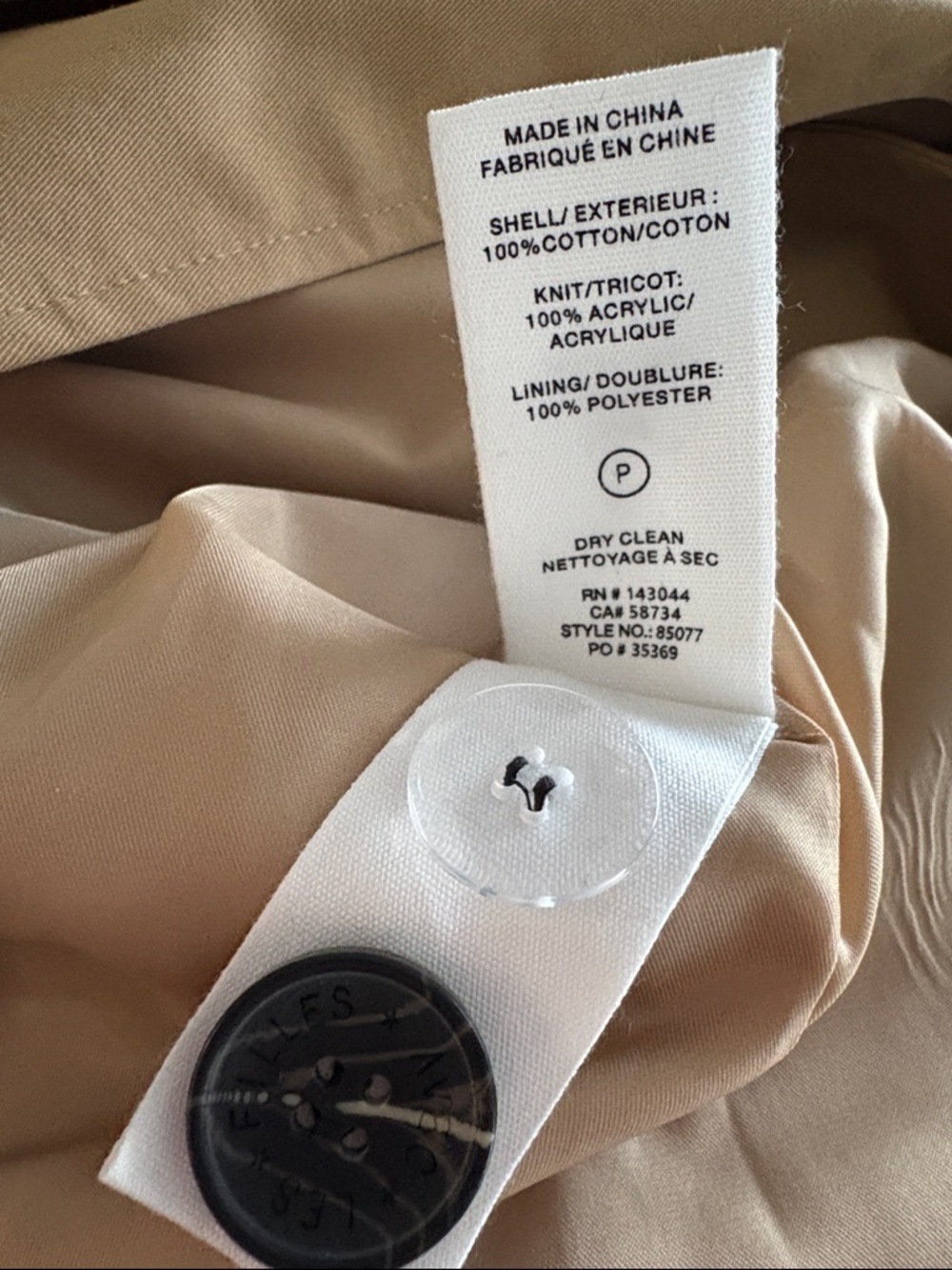 🎉LAST ONE🎉 Anthropologie NWT Avec Les Filles Mixed Media Coat size M. - Picture 9 of 9